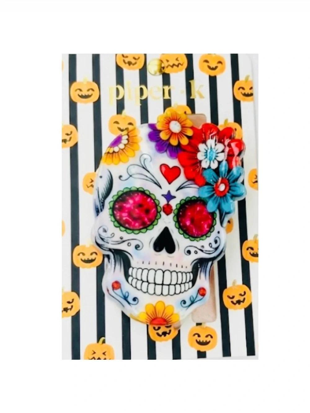 NWT ⚜️🌺⚜️ Piper K Sugar Skull Hair Claw Clip